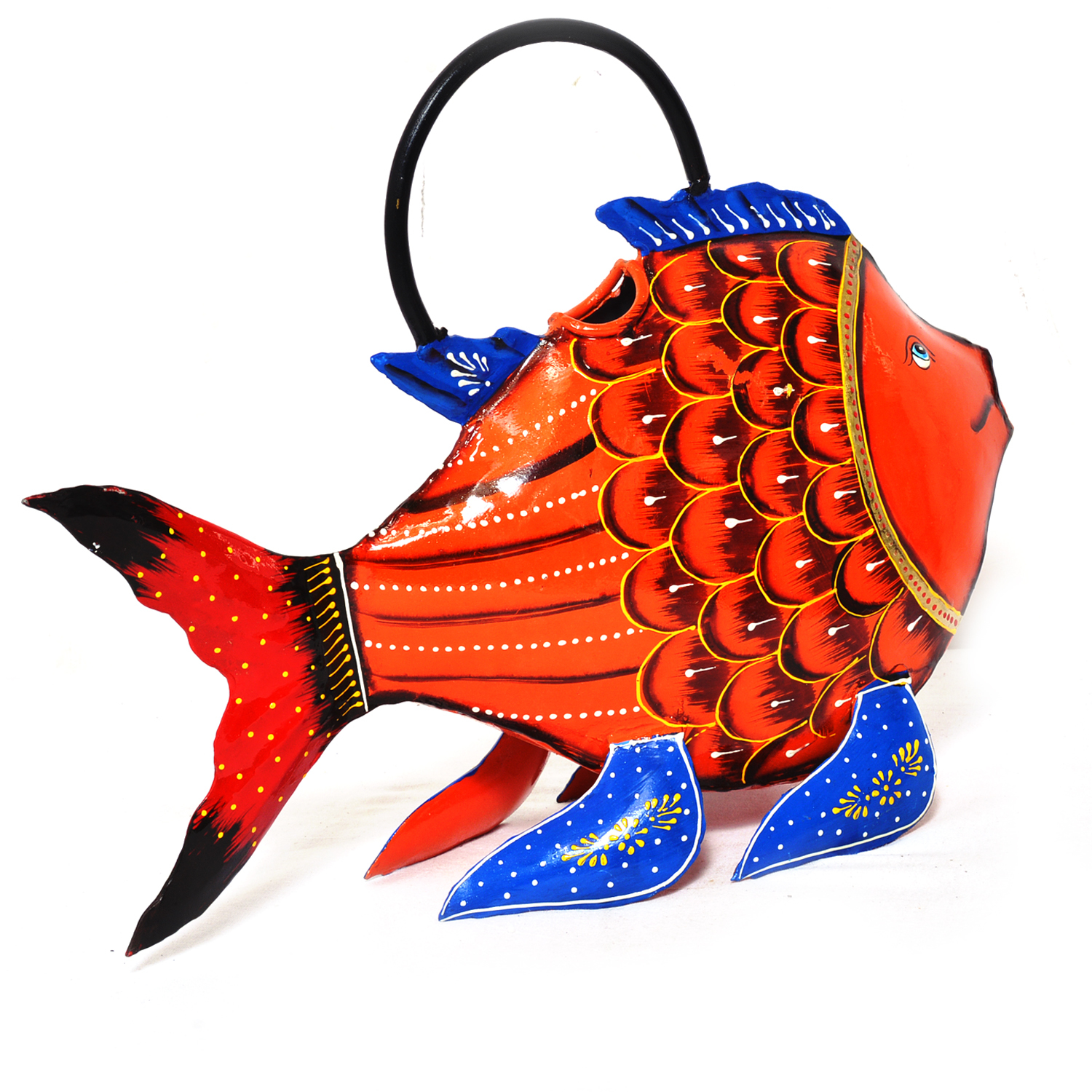 Home Decorative Iron Painted Water Cane Fish