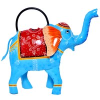 Home Decorative Iron Painted Water Cane Elephant
