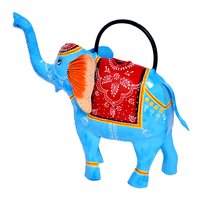 Home Decorative Iron Painted Water Cane Elephant