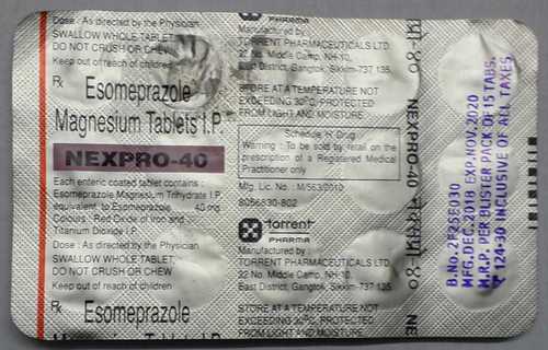 Esomeprazole Magnesium Tab Specific Drug