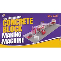 Concrete Block Making Machine - Durable Steel Design, High Efficiency Production Rate, Customizable Block Sizes, User-friendly Operation