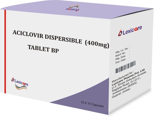 Aciclovir Dispersible Tablet Free From Harmful Chemicals