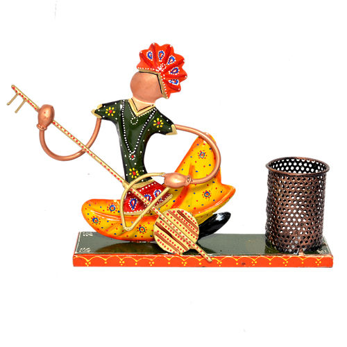 Iron Painted Setting Musician Pen Stand Holder - Material: Metal