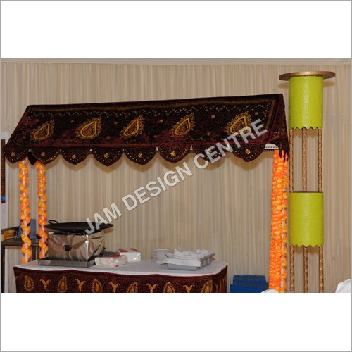 Wood Wedding Food Counter