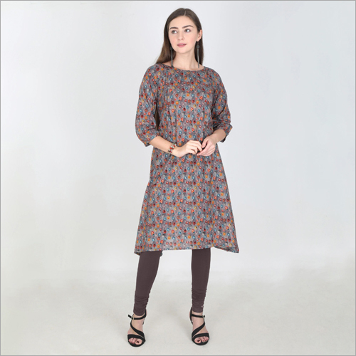 Available In Multicolored Ladies Printed Kurti