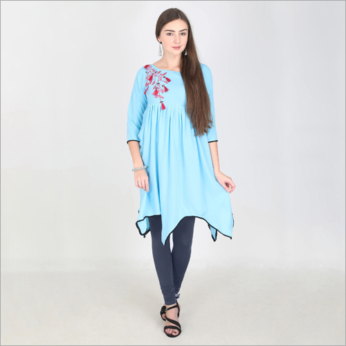 Available In Multicolored Ladies Flared Kurti