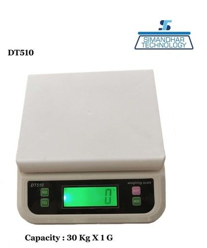 Dt-510 Electronic Compact Scale 30 Kg X 1 Gm Warranty: 12 Months For Any Manufacturing Defect Only At Our Workshop At Asarwa