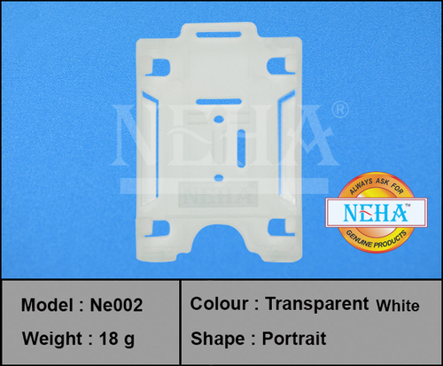 ID CARD HOLDER WHITE TRANSFER ID CARD HOLDER WHITE TRANSFER