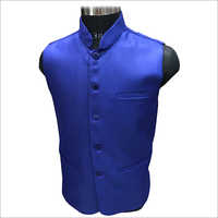 Blue Plain Nehru Jacket
