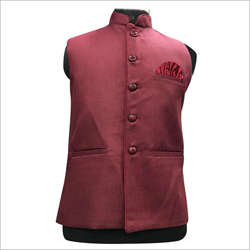 Washable Mens Stylish Plain Nehru Jacket