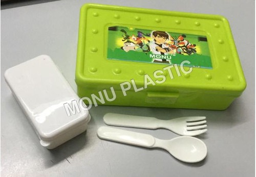 Tummy Time Lunch Box With Spoon Fork & Container