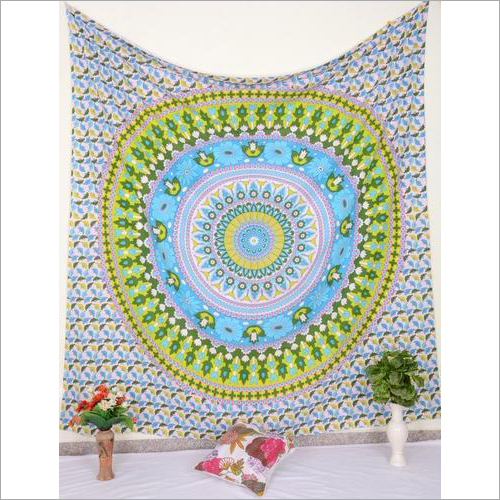 Printed Wall Tapestry Design: Flower