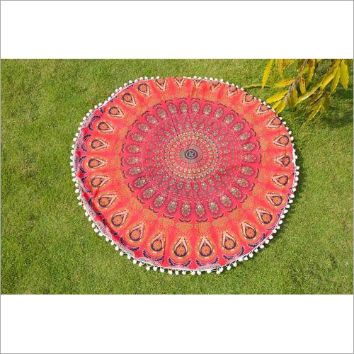 Mandala Round Beach Throw Design: Modern