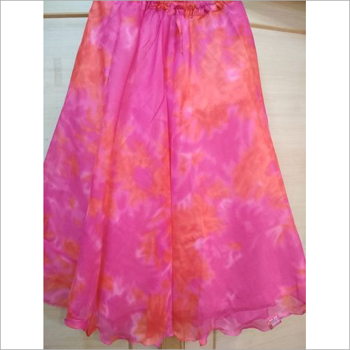 Pink Ladies Chiffon Skirt