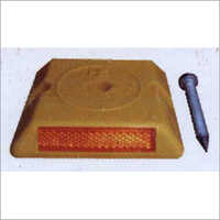 Plastic Body With Nail - Yellow Plastic, Road Safety Usage | Durable Design For Enhanced Visibility And Traffic Management
