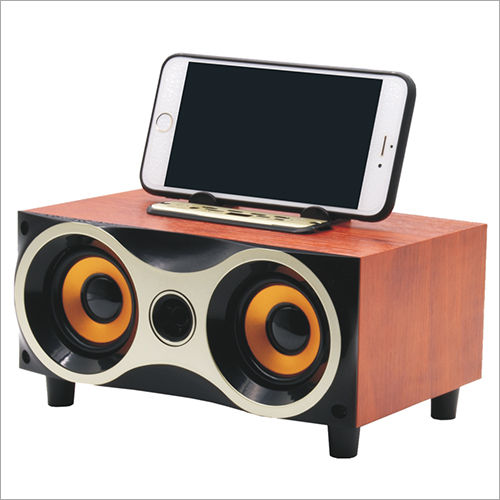 Desktop Portable Wooden Wireless Speaker Cabinet Material: Wood