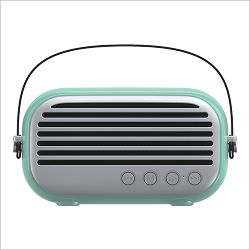 Portable FM Bluetooth Speaker - High-Quality Sound 3 Months Warranty | Green & White Wireless Supports Bluetooth FM Radio SD Card USB