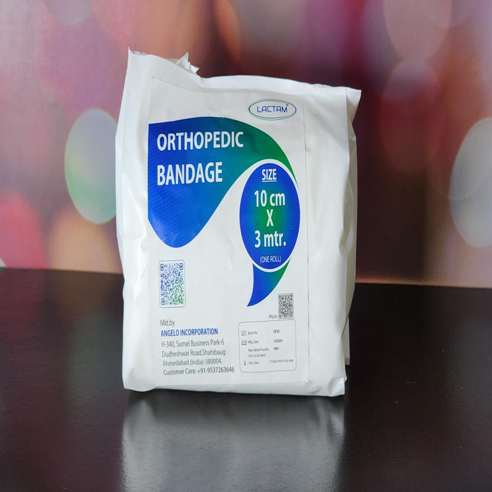 Orthopedic Bandage Soft Roll - 100% Cotton, 10 & 15 Width X 3 Length, White | Hypoallergenic, Lactam Soft Roll For Skin Protection And Comfort