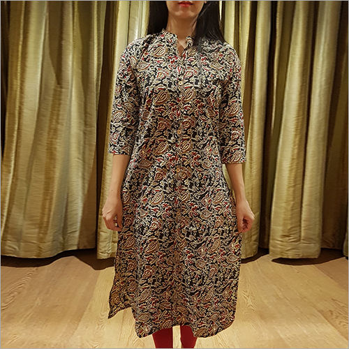 Available In Multicolored Ladies Rayon A Line Kurti