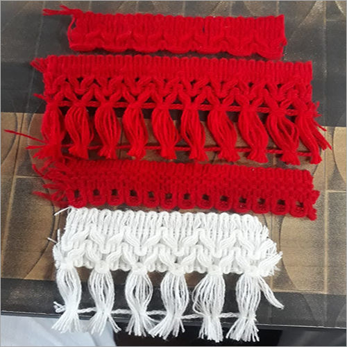 Red & White Shawls Knitting Lace