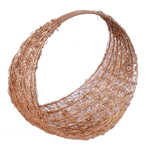 Iron Painted Gold Wire Mesh Designer Dry Fruit Trays Basket Set