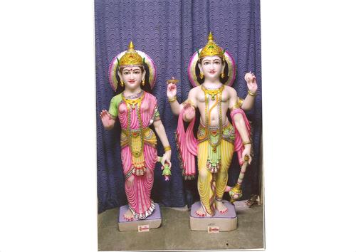 Marble Laxmi Narayan Statue