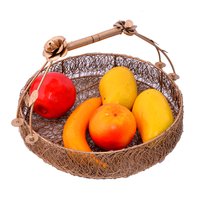 Home Decorative Gold Wire Mesh Designer Dry Fruit Trays Basket Set