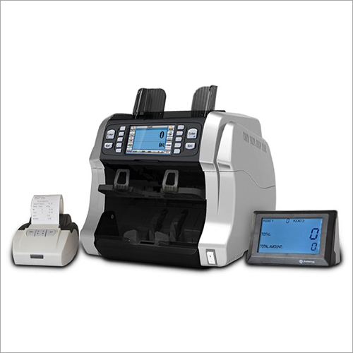 Currency Counter Machine - 320mm x 350mm x 340mm, White & Black Color | High Accuracy, 1-Year Warranty, Automatic Operation, 1400 pcs/min Counting Speed
