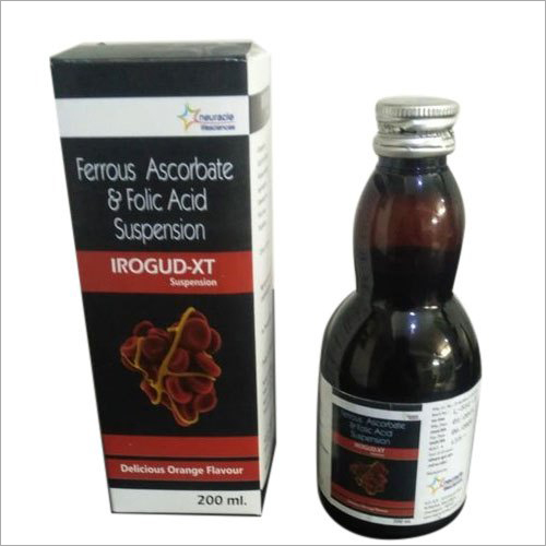 Ferrous Ascorbate and Folic Acid Suspension - 200 ml Liquid | Prescription Dosage, General Medicine