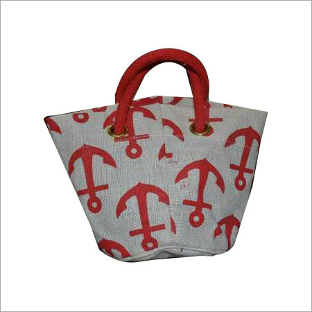 Off White Jute Shopping Bag