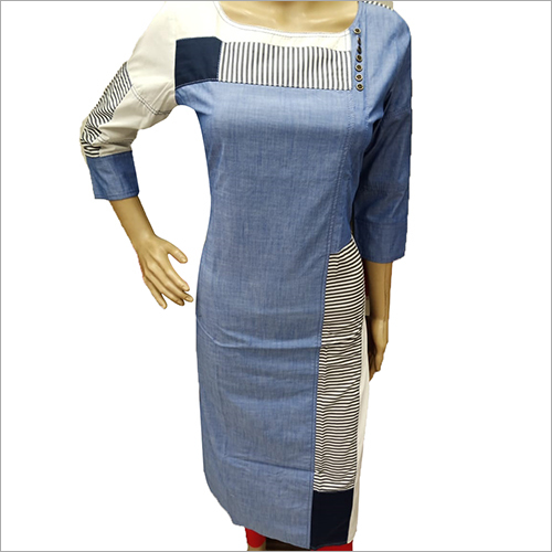 Ladies Designer Kurti - Cotton, 3-4th Sleeve, Multicolor | Simple Style for Ladies, Perfect for Casual and Formal Settings