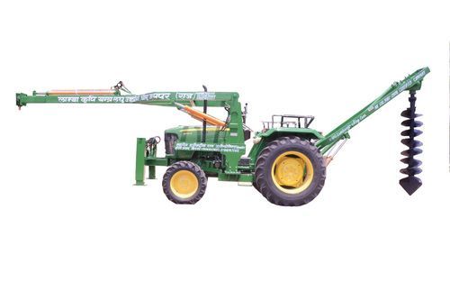 Tractor Mounted Pole Erection Machine