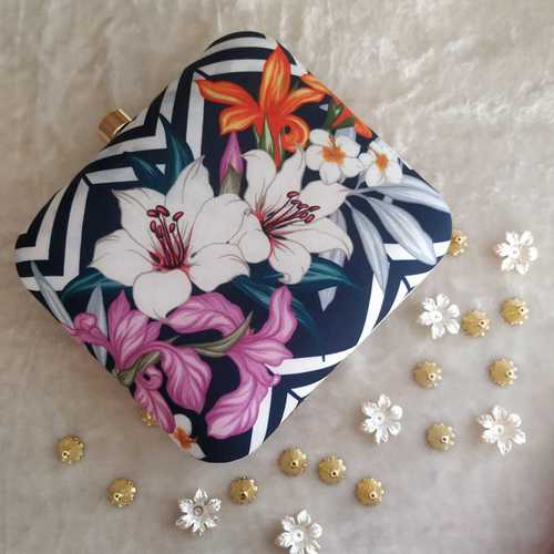 Modern Look Multi Colored Ladies Clutch