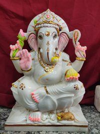 Lord Marble Ganesha Statues