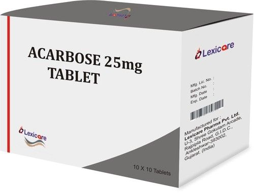 ACARBOSE Tablet - 5000 Count | General Medicines for Teenagers, Women, Adults, Children, and Aged Persons, Normal Temperature Storage