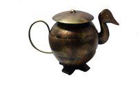 Decorative Iron Handmade Bid Tea Pot Jar Holder