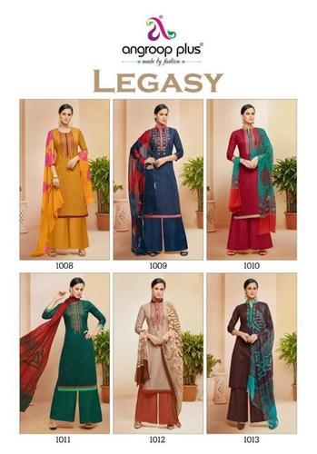 Designer Cotton Plazzo SUit