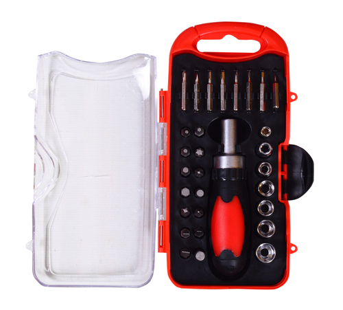 31 Pc Ratchet Handle Screw Driver Set