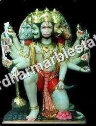 Panchmukhi Hanuman Marble statue