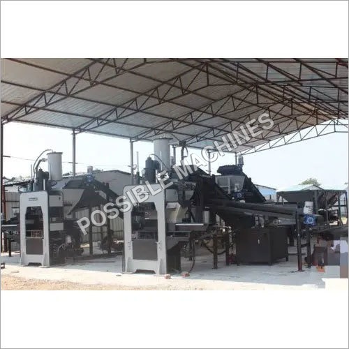 Grey M-50 Grade Paver Blocks Making Machine Plant With Batching System (Double Production Line)