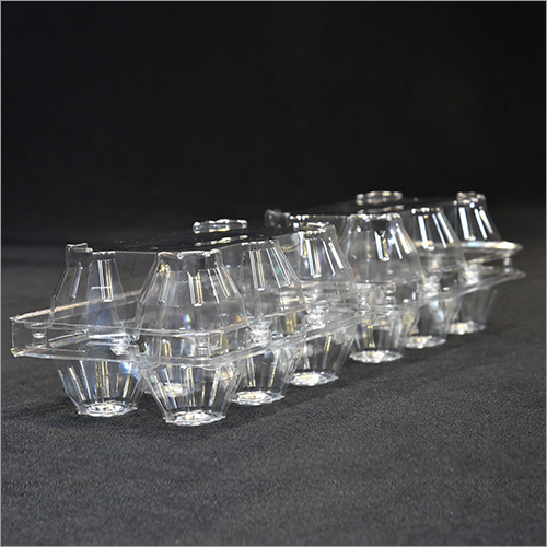 Transparent Clear Plastic Clamshell Egg Tray