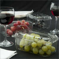 Transparent Grapes Packaging Plastic Punnets Size: Customized