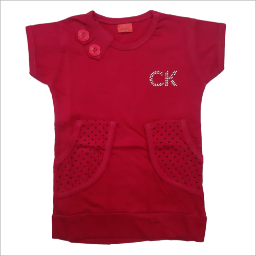Available In Multicolor Girl Red Top