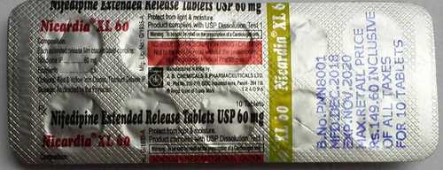 Nifedipine Extended Released Tablet Specific Drug