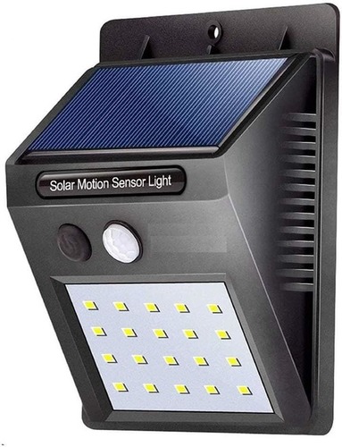 Grey Solar Powered Motion Sensor Panel Light