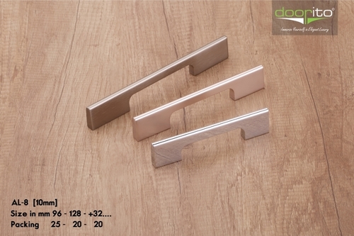 Aluminum handle for kitchen cabinet