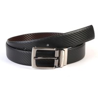 Zinc Men Pu Leather Reversible Belt