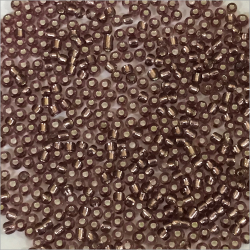 Brown Silver Lined Beads