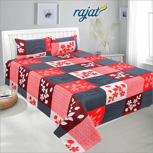 Available In Multi Color Floral 3D Printed Bed Sheet