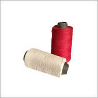 Spun Polyester Yarn - Custom Length Options, Red And White Color For Knitting, Weaving, Sewing